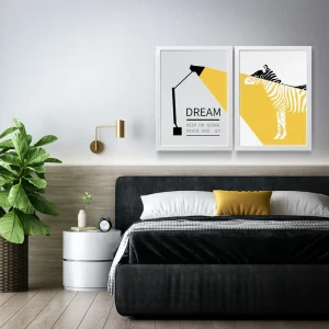 تابلو دکوراتیو کتابخوانی (2 عددی)